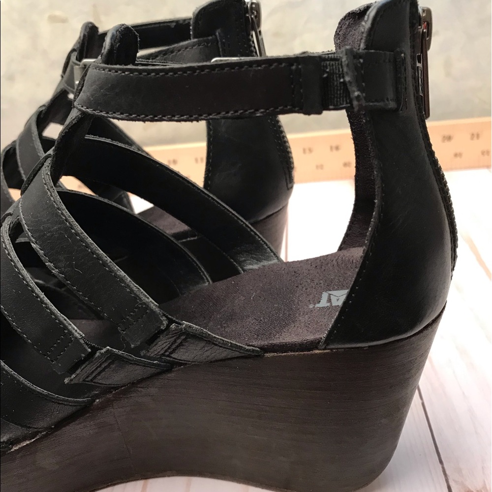 Caterpillar platform leather sandals - Picture 6 of 9